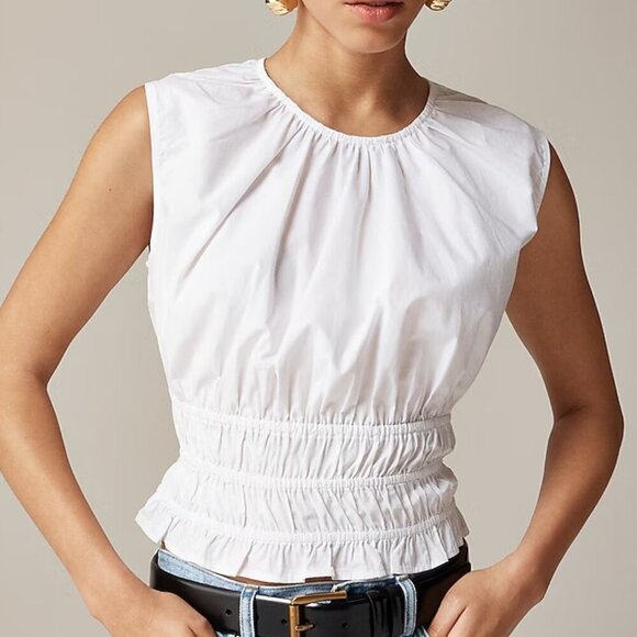 J. Crew Hyacinth top in cotton poplin Size M - Picture 1 of 13